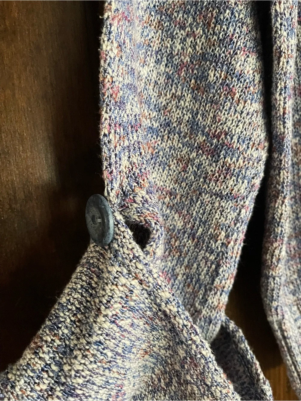 J. Crew Speckled Lavender V-Neck Sweater